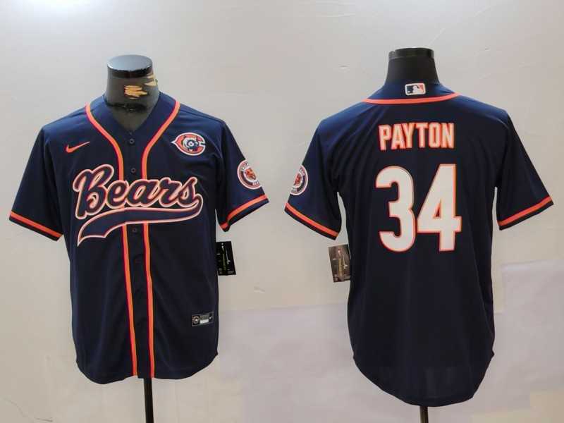 Men's Chicago Bears #34 Walter Payton Navy Throwback With Patch Cool Base Stitched Baseball Jersey,We sell and wholesale Men's Chicago Bears #34 Walter Payton Navy Throwback With Patch Cool Base Stitched Baseball Jersey on line form chian!